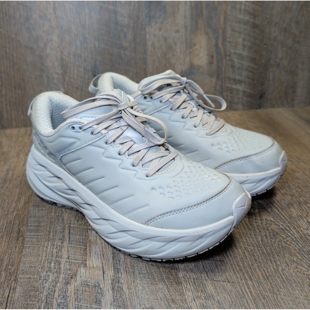 HOKA One Bondi SR Slip Resistant Harbor Mist / Lunar Rock Sneakers Womens Size 8